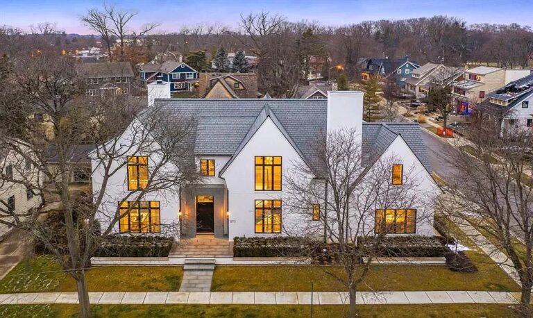 This $5,995,000 Resort Style Michigan Home is A Completely Hand Crafted Masterpiece