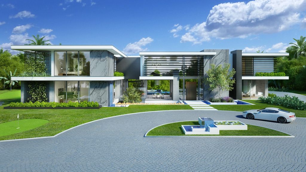 Special Bel Air mansion conceptual design in Los Angeles by CLR Design  Group 