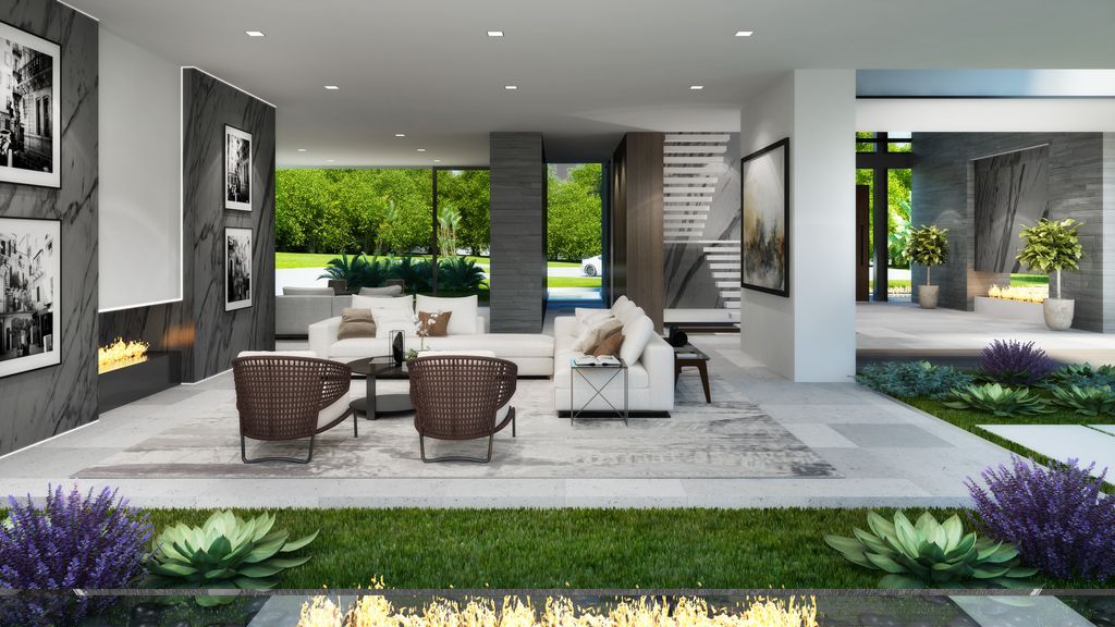 Design Concept of Lavish Bel Air Mansion is a project located in one of the best streets of Los Angeles, California was designed in concept stage by CLR Design Group; it offers luxurious modern living of 12,000 square feet with 7 bedrooms and 9 bathrooms.