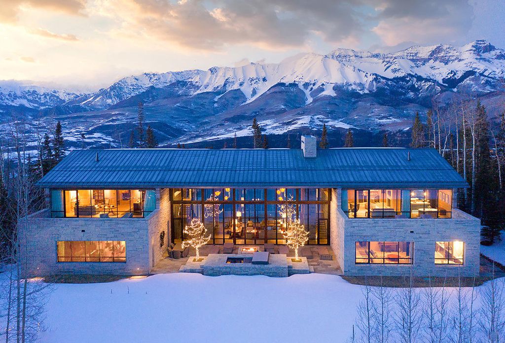 The Colorado Ski Resort is one of the finest properties in North America with unparalleled and stunning setting now available for sale. This home located at 137 Hood Park Rd, Mountain Village, Colorado; offering 8 bedrooms and 13 bathrooms with over 18,000 square feet of living spaces.