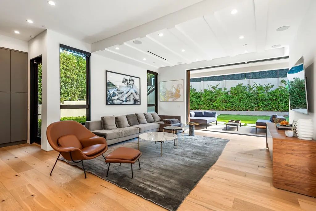 The Encino Home is a modern masterpiece in Royal Hills, sitting on a cul-de-sac with valley views now available for sale. This home located at 16102 Sandy Ln, Encino, California; offering 5 bedrooms and 6 bathrooms with over 5,300 square feet of living spaces.