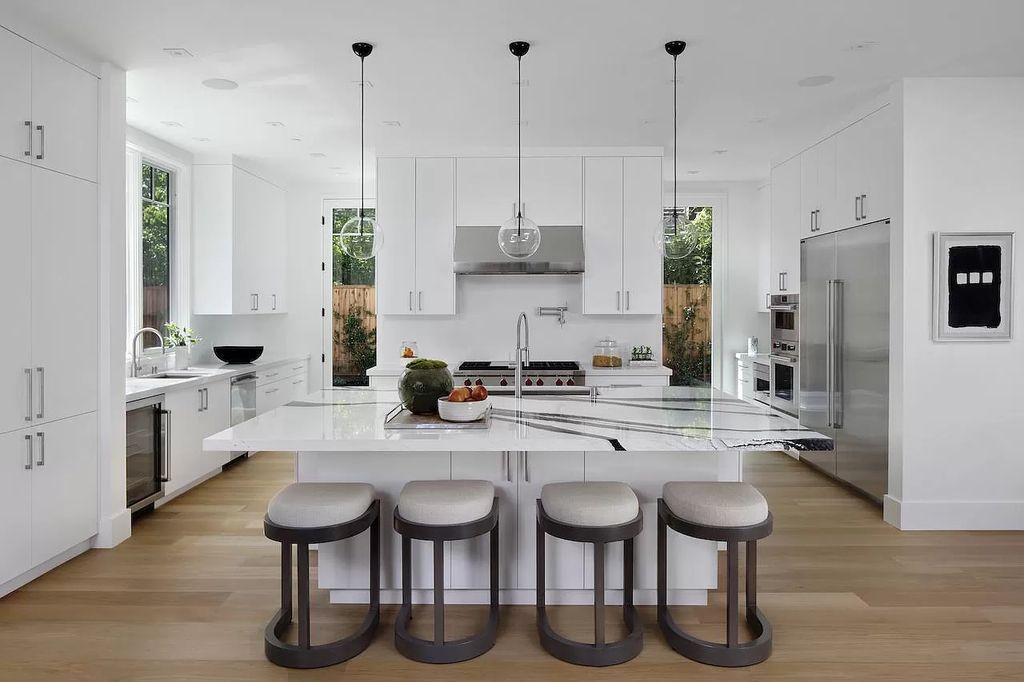 The Home in Palo Alto is a magnificent masterpiece with stunning modern design that maximizes the interplay of light home now available for sale. This home located at 1432 Webster St, Palo Alto, California; offering 5 bedrooms and 6 bathrooms with over 6,700 square feet of living spaces.