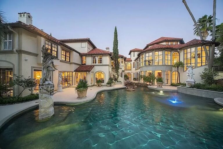 A Houston Architectural Home highlights Italian Luxury asking for $6,995,000