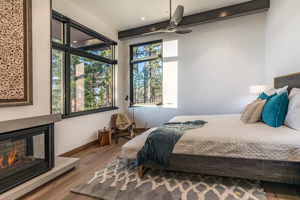 The Mountain Home on Martis Camp Lot 531 is sleek, solid and attractive 5-bedroom retreat was designed by Kelly and Stone Architects. This home located on beautiful lot with amazing views north into the Martis Valley and wonderful outdoor living spaces