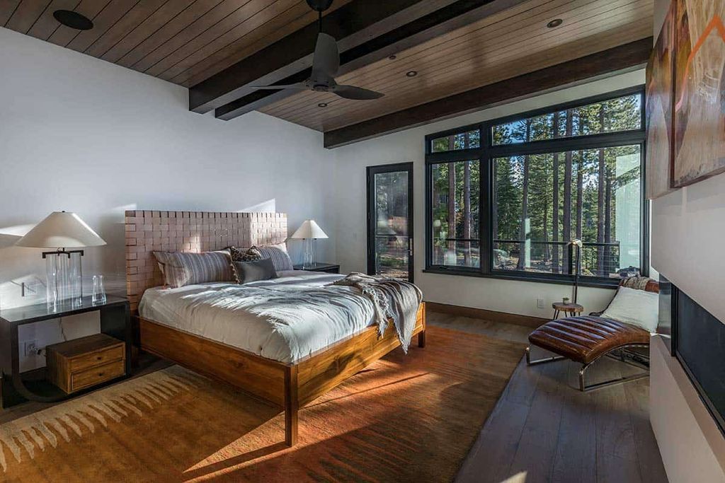 The Mountain Home on Martis Camp Lot 531 is sleek, solid and attractive 5-bedroom retreat was designed by Kelly and Stone Architects. This home located on beautiful lot with amazing views north into the Martis Valley and wonderful outdoor living spaces