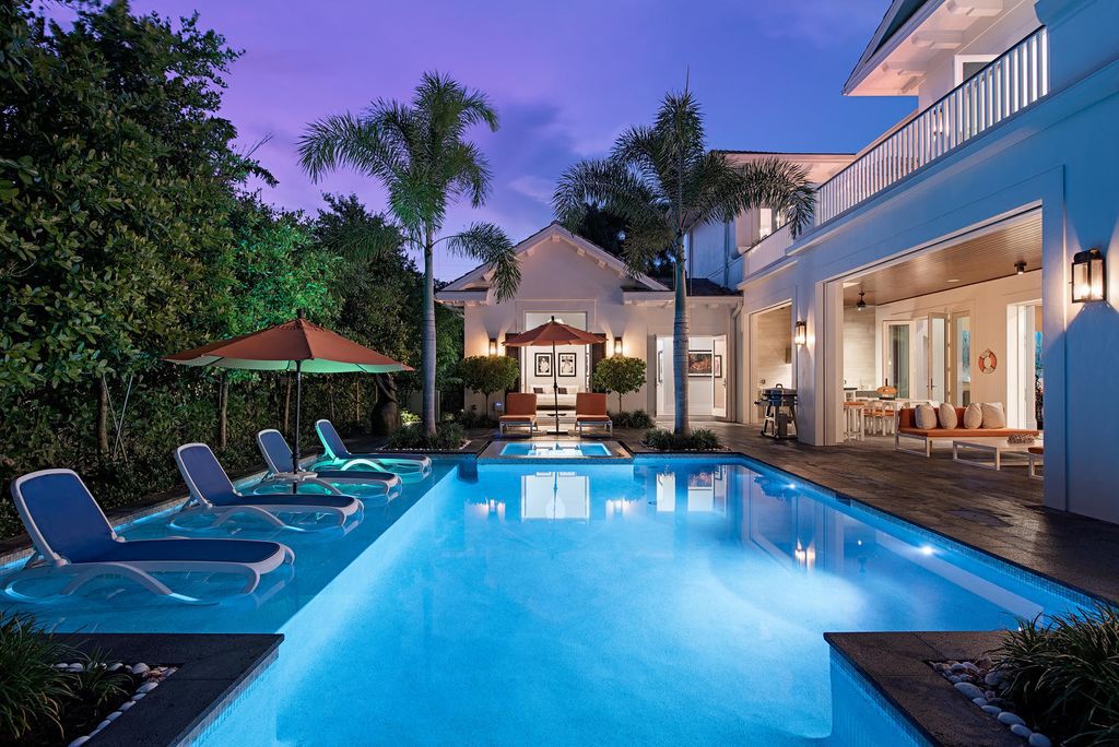 Classic Floridian style home situated at the heart of Old Naples, Florida