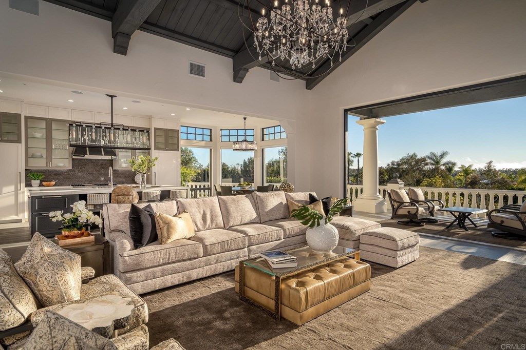 The Rancho Santa Fe Mediterranean Home is a luxurious property with breathtaking sunsets and panoramic views to the ocean now available for sale. This home located at 6823 Spyglass Ln, Rancho Santa Fe, California; offering 6 bedrooms and 7 bathrooms with over 7,300 square feet of living spaces.
