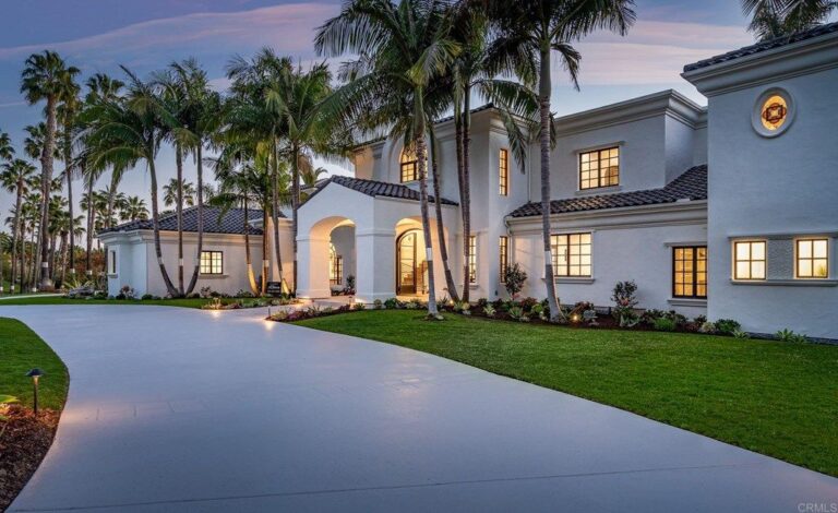 Enjoy the Luxury Life in Rancho Santa Fe Mediterranean Home Listing for $7,895,000