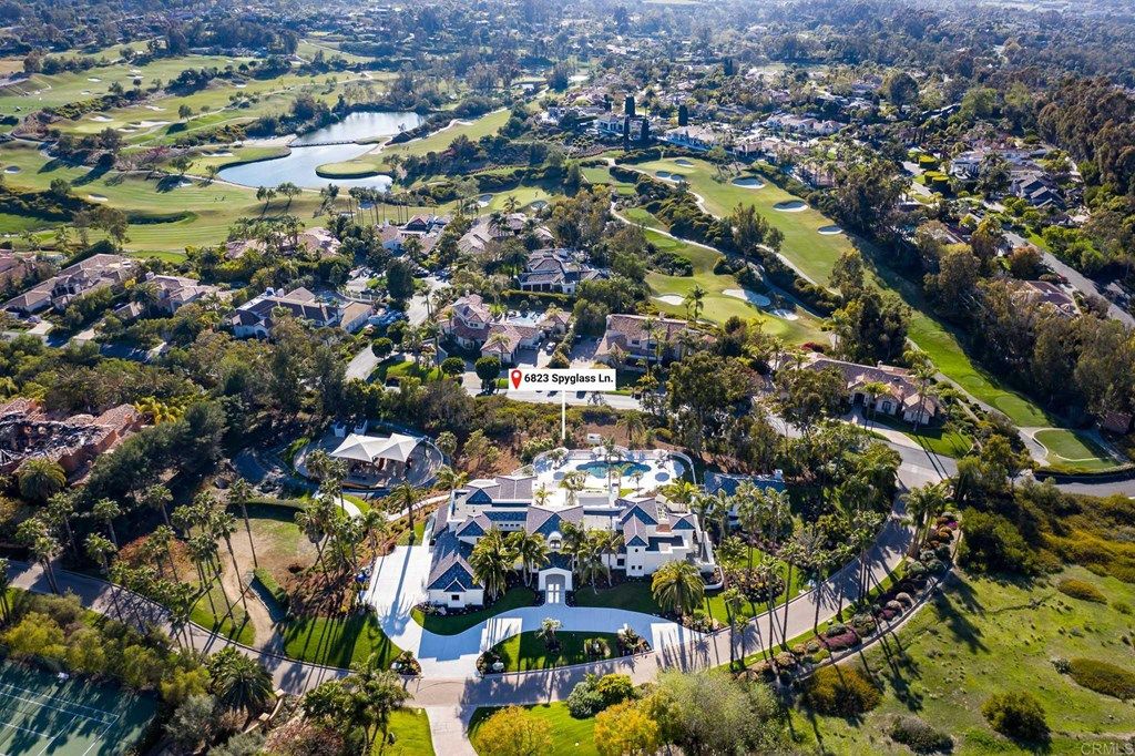 The Rancho Santa Fe Mediterranean Home is a luxurious property with breathtaking sunsets and panoramic views to the ocean now available for sale. This home located at 6823 Spyglass Ln, Rancho Santa Fe, California; offering 6 bedrooms and 7 bathrooms with over 7,300 square feet of living spaces.