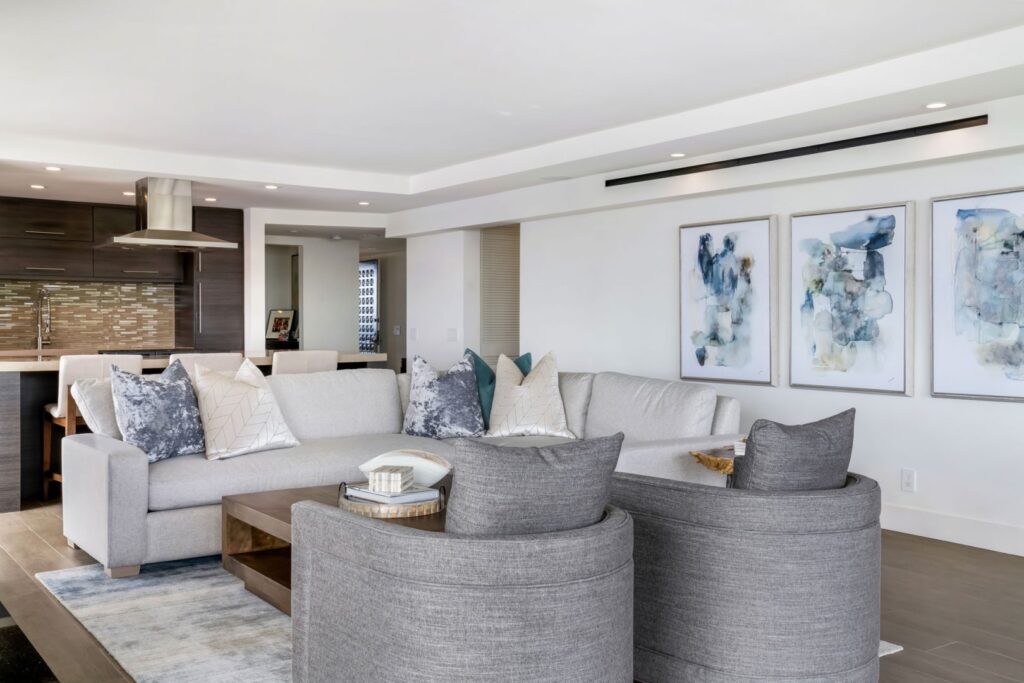 Luxury interior design of Bright Balboa Bay Resort by Bassman Blaine Home