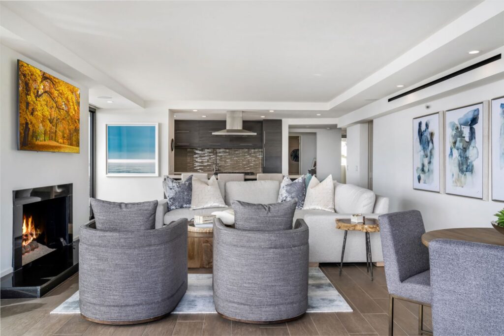 Luxury interior design of Bright Balboa Bay Resort by Bassman Blaine Home