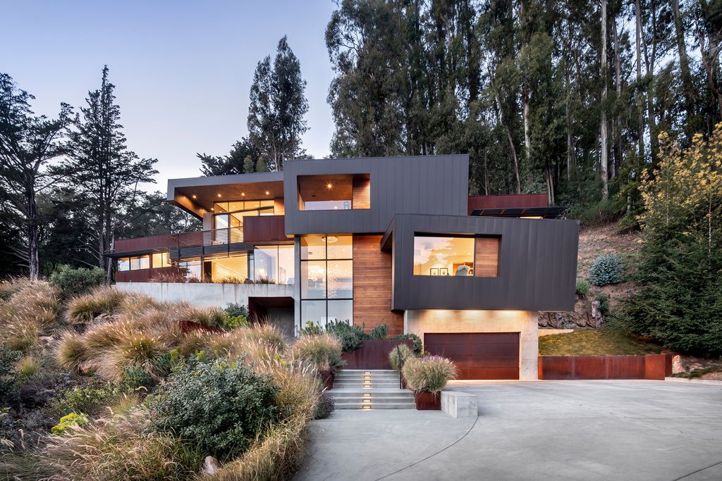 The Architectural Masterpiece in Mill Valley is as much an engineering marvel as it is an aesthetic homerun now available for sale. This home located at 432 Lovell Ave, Mill Valley, California; offering 6 bedrooms and 7 bathrooms with over 5,800 square feet of living spaces.