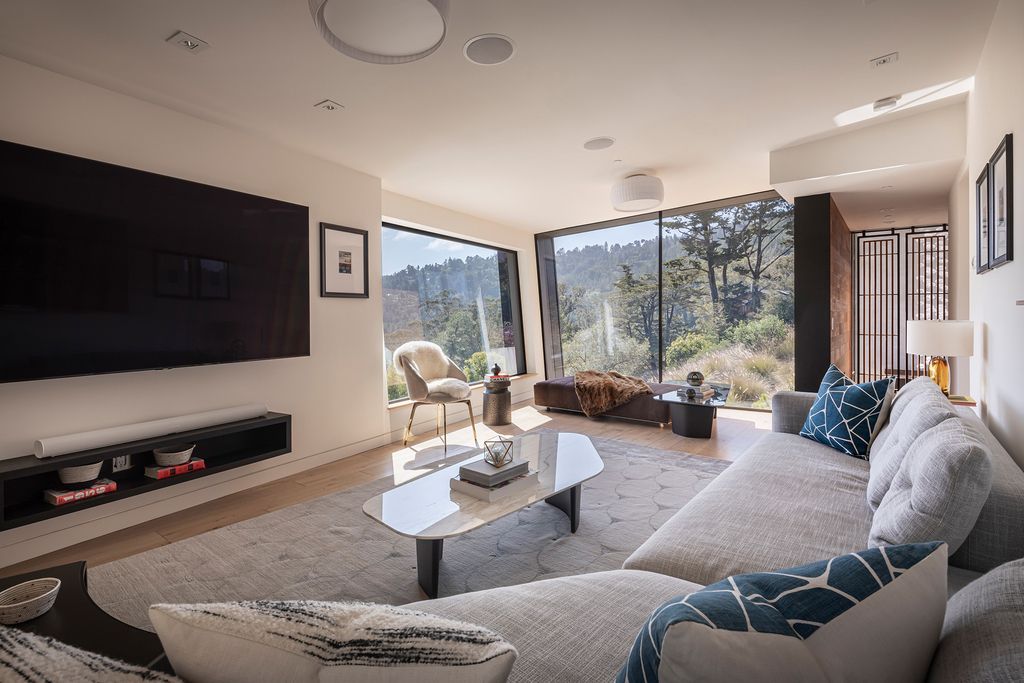 The Architectural Masterpiece in Mill Valley is as much an engineering marvel as it is an aesthetic homerun now available for sale. This home located at 432 Lovell Ave, Mill Valley, California; offering 6 bedrooms and 7 bathrooms with over 5,800 square feet of living spaces.