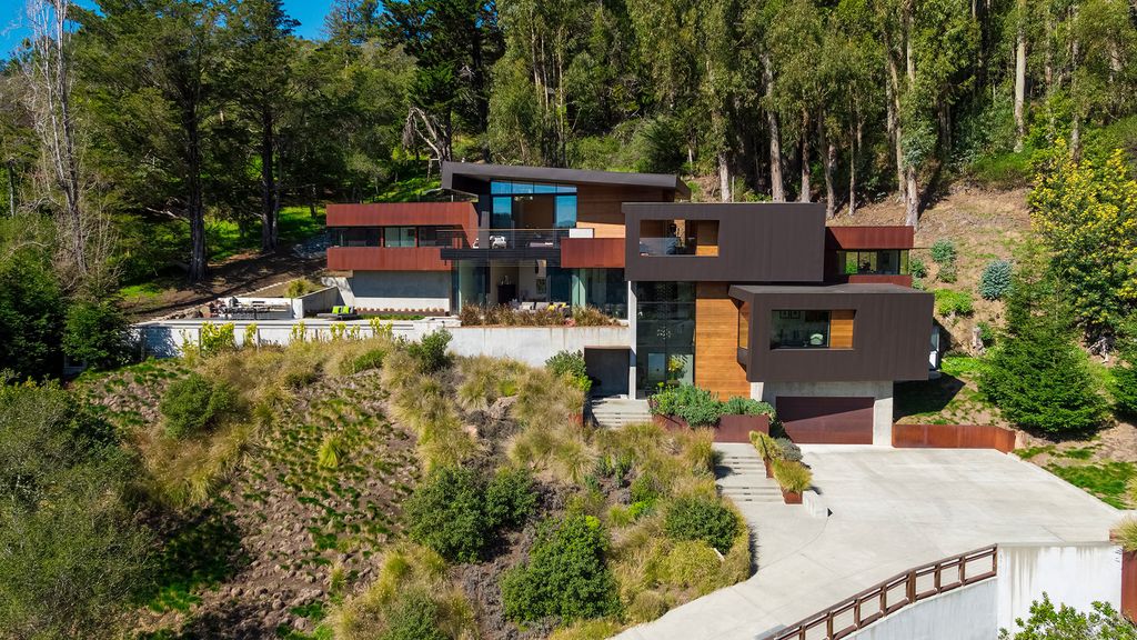 The Architectural Masterpiece in Mill Valley is as much an engineering marvel as it is an aesthetic homerun now available for sale. This home located at 432 Lovell Ave, Mill Valley, California; offering 6 bedrooms and 7 bathrooms with over 5,800 square feet of living spaces.