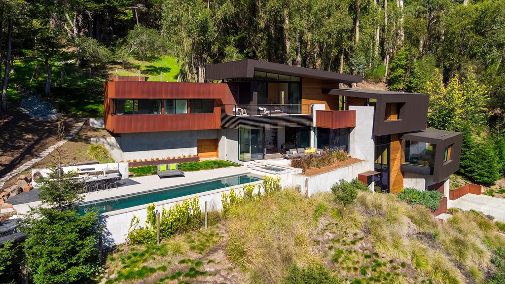 The Architectural Masterpiece in Mill Valley is as much an engineering marvel as it is an aesthetic homerun now available for sale. This home located at 432 Lovell Ave, Mill Valley, California; offering 6 bedrooms and 7 bathrooms with over 5,800 square feet of living spaces.