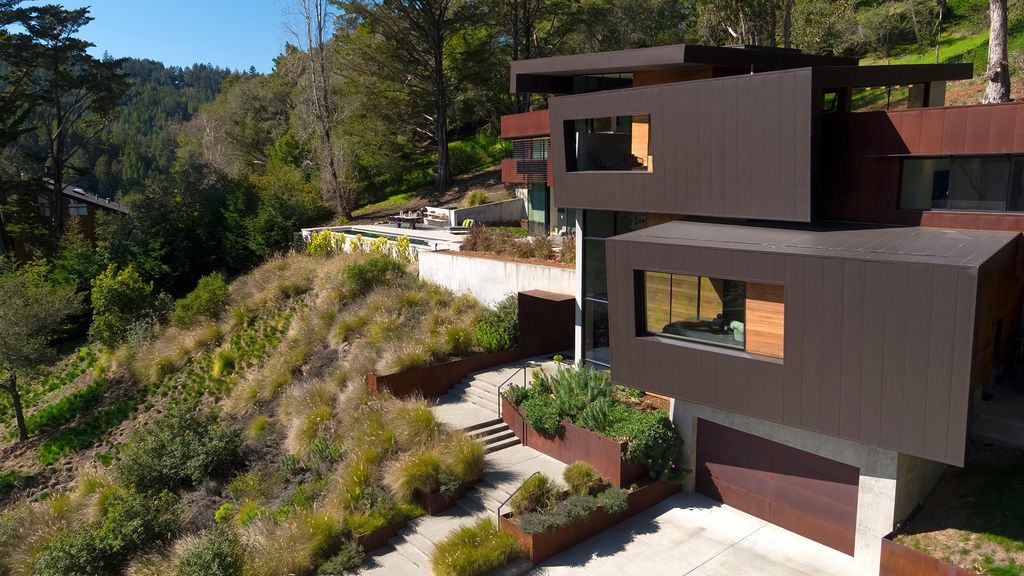 The Architectural Masterpiece in Mill Valley is as much an engineering marvel as it is an aesthetic homerun now available for sale. This home located at 432 Lovell Ave, Mill Valley, California; offering 6 bedrooms and 7 bathrooms with over 5,800 square feet of living spaces.