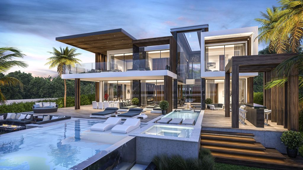 Concept Design of Villa Quantum is a project located in Benahavis, Spain was designed in conceptual stage by B8 Architecture and Design Studio in Modern style; it offers luxurious modern living with 5 bedrooms on 3 levels. 