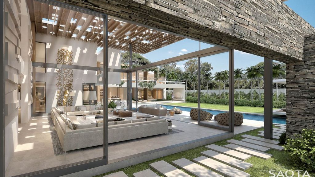 Conceptual Design of Jardin Villa is a project located in Cape Town, South Africa designed in concept stage by SAOTA in Modern style; it offers luxurious modern living of 2,670 square meter. This home located on beautiful lot with amazing views and wonderful outdoor living spaces.