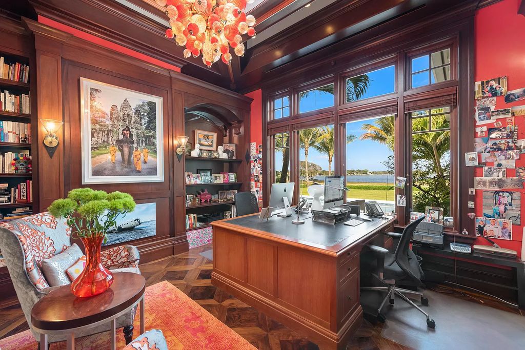 The Waterfront Estate is a Bermuda-Colonial style home has endless wide-water views of the St. Lucie River and Inlet now available for sale. This home located at 3015 SE Saint Lucie Blvd, Stuart, Florida; offering 4 bedrooms and 7 bathrooms with over 7,700 square feet of living spaces.