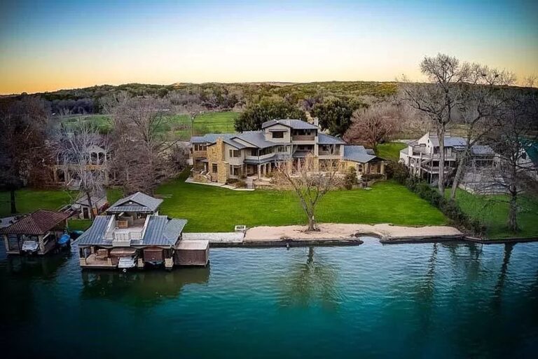 This Lake Austin Waterfront Home has Spectacular Outdoor Living Area