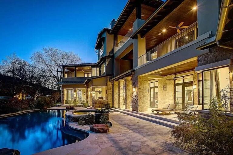 This Lake Austin Waterfront Home has Spectacular Outdoor Living Area