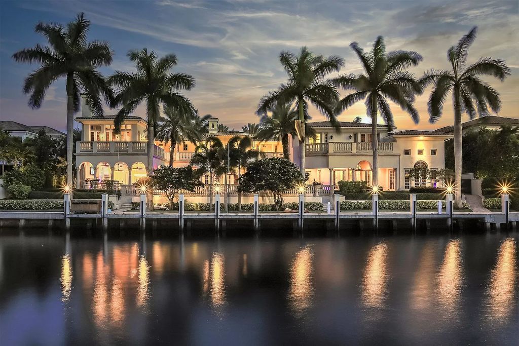 The Boca Raton Home is a turnkey Mizner Revival Transitional Estates in the prestigious Royal Palm Yacht & Country Club now available for sale. This home located at 251 W Coconut Palm Rd, Boca Raton, Florida; offering 7] bedrooms and 11 bathrooms with over 10,000 square feet of living spaces.