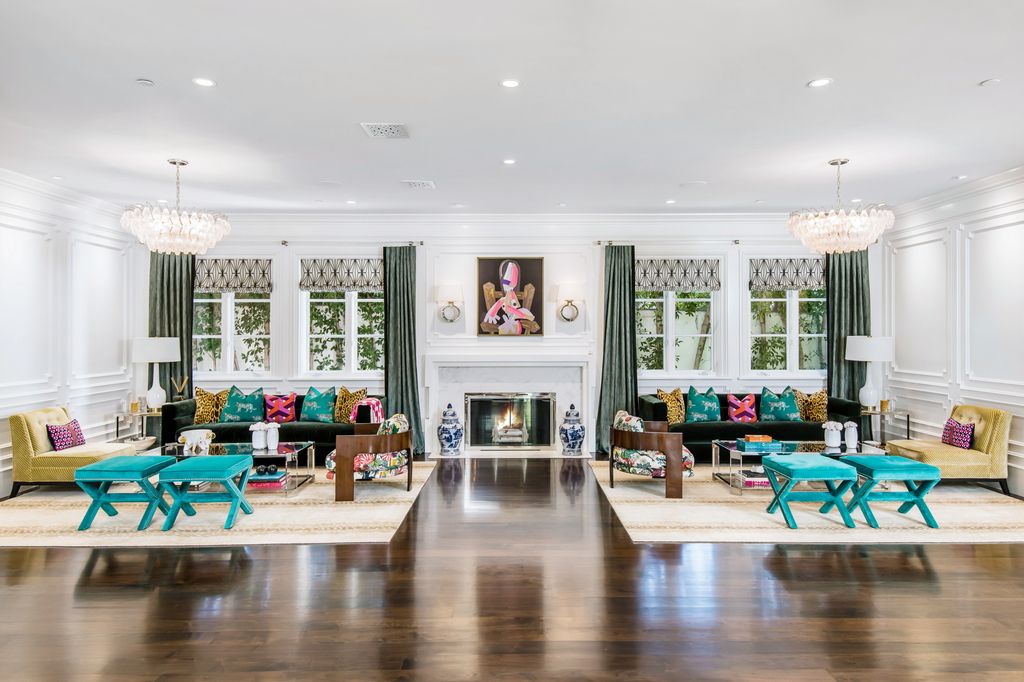 The Encino Estate is a opulent architectural masterpiece tucked behind exclusive private gates now available for sale. This home located at 4848 Encino Ave, Encino, California; offering 7 bedrooms and 9 bathrooms with over 10,500 square feet of living spaces.