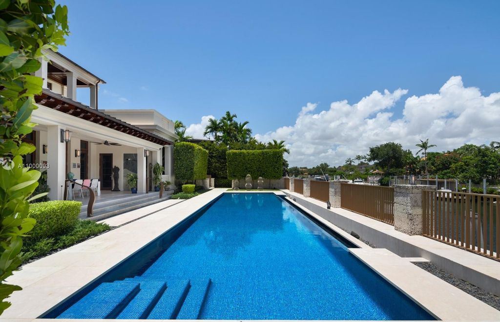 The Waterfront Home in Coral Gables with top of the line materials and exquisite finish where inspiration meets sophistication now available for sale. This home located at 6901 Granada Blvd, Coral Gables, Florida; offering 6 bedrooms and 11 bathrooms with over 8,500 square feet of living spaces.