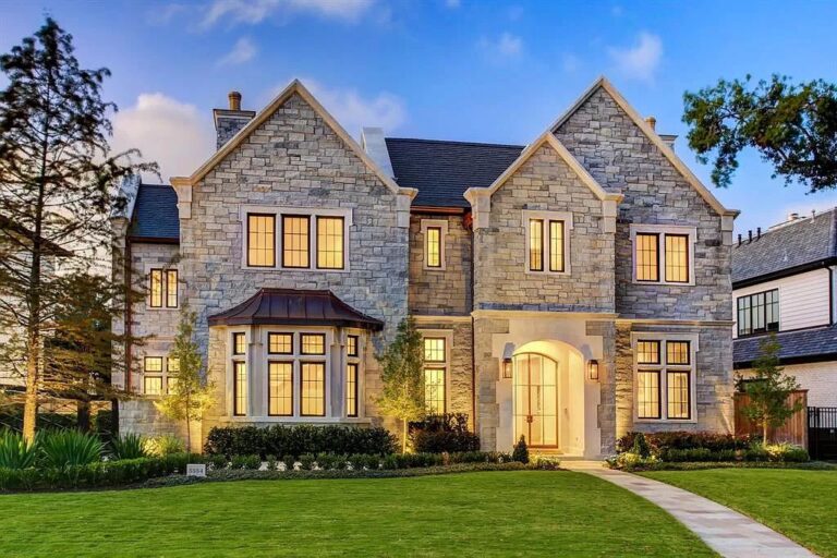 This $4,750,000 English Countryside Styled Home in Houston features Timeless Architecture