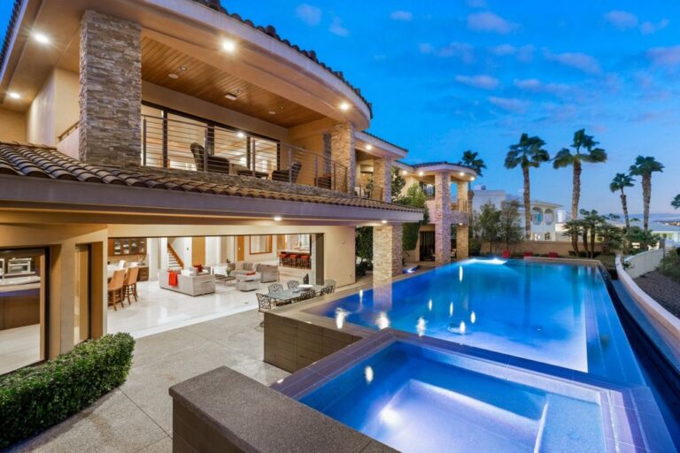 This $4,900,000 Spanish Hills Estates Home in Las Vegas offers Luxury Resort Living