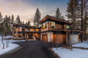 This $7,595,000 Martis Camp Home has Large Patio with Beautiful Views