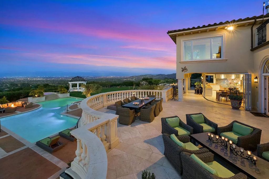 The Villa Amanecer - An Iconic Home in Los Gatos set on the eastern edge of a prominent ridgeline with panoramic views now available for sale. This home located at 16331 Matilija Dr, Los Gatos, California; offering 5 bedrooms and 9 bathrooms with over 11,500 square feet of living spaces.