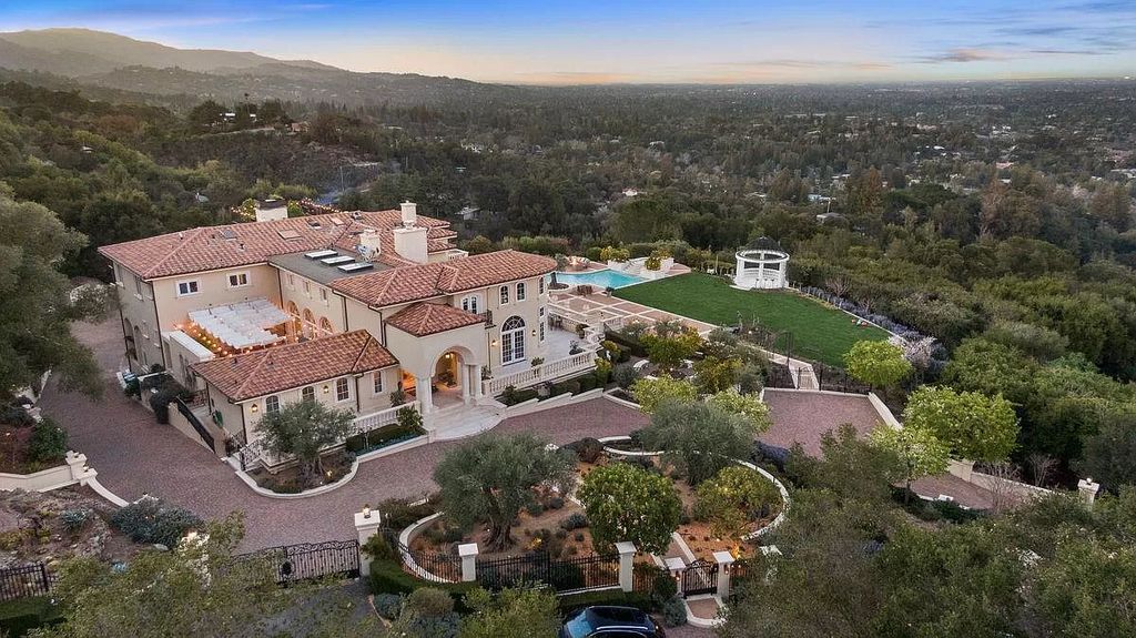 The Villa Amanecer - An Iconic Home in Los Gatos set on the eastern edge of a prominent ridgeline with panoramic views now available for sale. This home located at 16331 Matilija Dr, Los Gatos, California; offering 5 bedrooms and 9 bathrooms with over 11,500 square feet of living spaces.