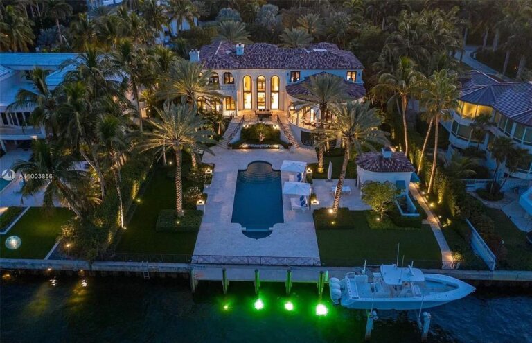 $25,000,000 Stunning Bayfront Mediterranean Home features Unparalleled Bay Views