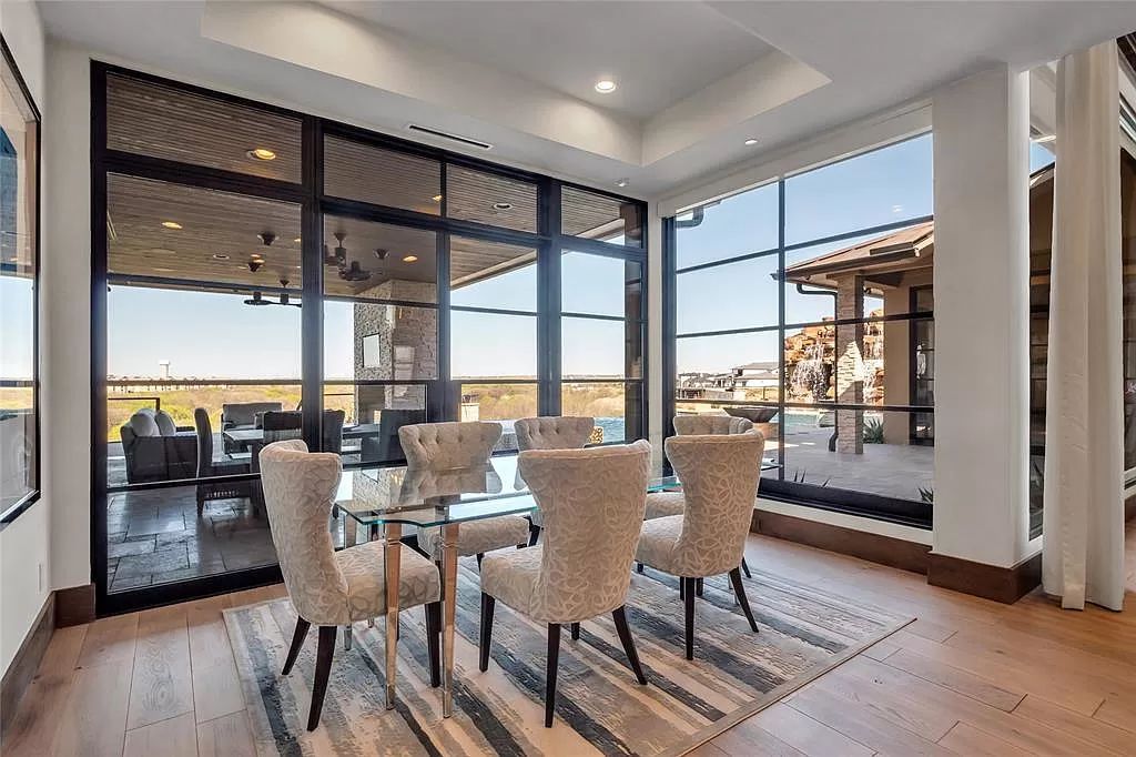 The Texas Home is a luxurious masterpiece situated in a prestigious, guard gated neighborhood with panoramic views now available for sale. This home located at 4012 Starling Dr, Frisco, Texas; offering 5 bedrooms and 7 bathrooms with over 9,800 square feet of living spaces.