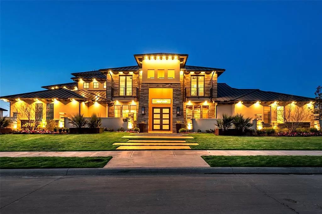 The Texas Home is a luxurious masterpiece situated in a prestigious, guard gated neighborhood with panoramic views now available for sale. This home located at 4012 Starling Dr, Frisco, Texas; offering 5 bedrooms and 7 bathrooms with over 9,800 square feet of living spaces.