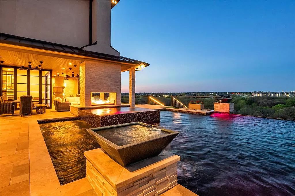 The Texas Home is a luxurious masterpiece situated in a prestigious, guard gated neighborhood with panoramic views now available for sale. This home located at 4012 Starling Dr, Frisco, Texas; offering 5 bedrooms and 7 bathrooms with over 9,800 square feet of living spaces.