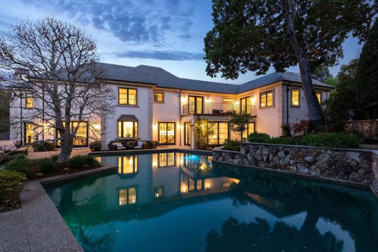 Dramatically Modern French Chateau Style Home in Hillsborough listed for $8,788,000