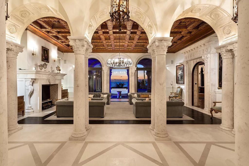 The Luxury Mansion in Delray Beach is a luxurious home with ocean views from major rooms, exotic materials, designer finishing now available for sale. This home located at 2325 S Ocean Blvd, Delray Beach, Florida; offering 9 bedrooms and 17 bathrooms with over 26,000 square feet of living spaces.