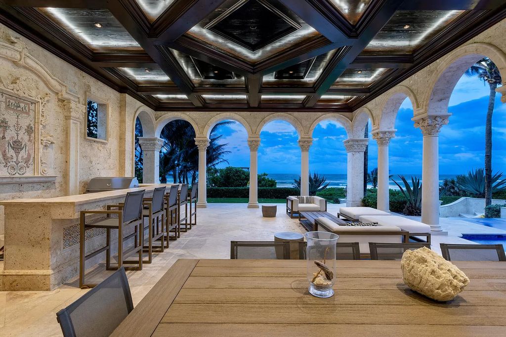 The Luxury Mansion in Delray Beach is a luxurious home with ocean views from major rooms, exotic materials, designer finishing now available for sale. This home located at 2325 S Ocean Blvd, Delray Beach, Florida; offering 9 bedrooms and 17 bathrooms with over 26,000 square feet of living spaces.