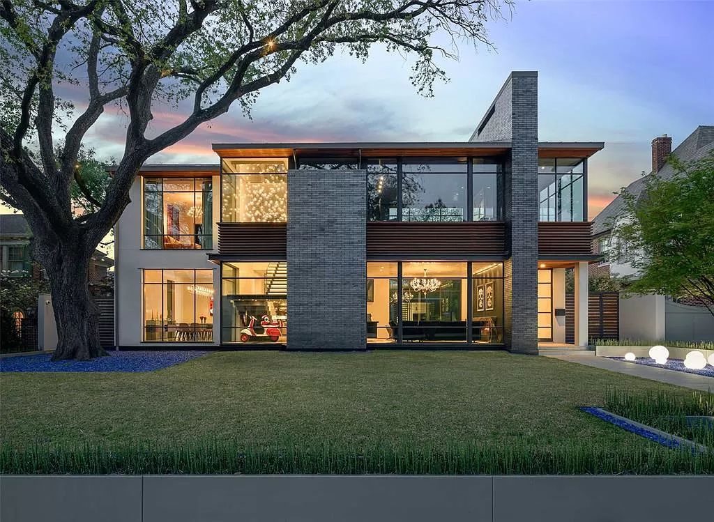 The Modern Home in Dallas is a masterpiece on one of the most desirable blocks built with the latest in residential technology now available for sale. This home located at 3620 Princeton Ave, Dallas, Texas; offering 4 bedrooms and 7 bathrooms with over 9,000 square feet of living spaces.