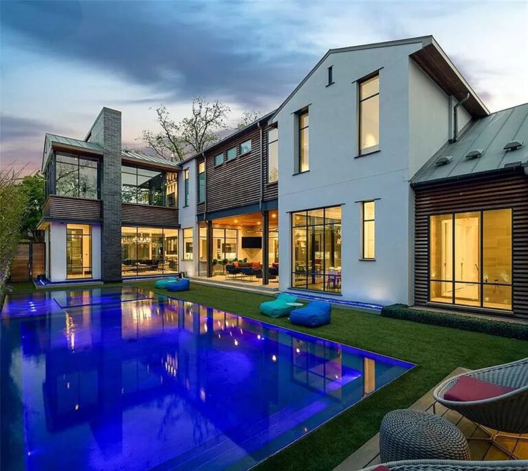 Sophisticated Modern Masterpiece on Coveted Block in Dallas