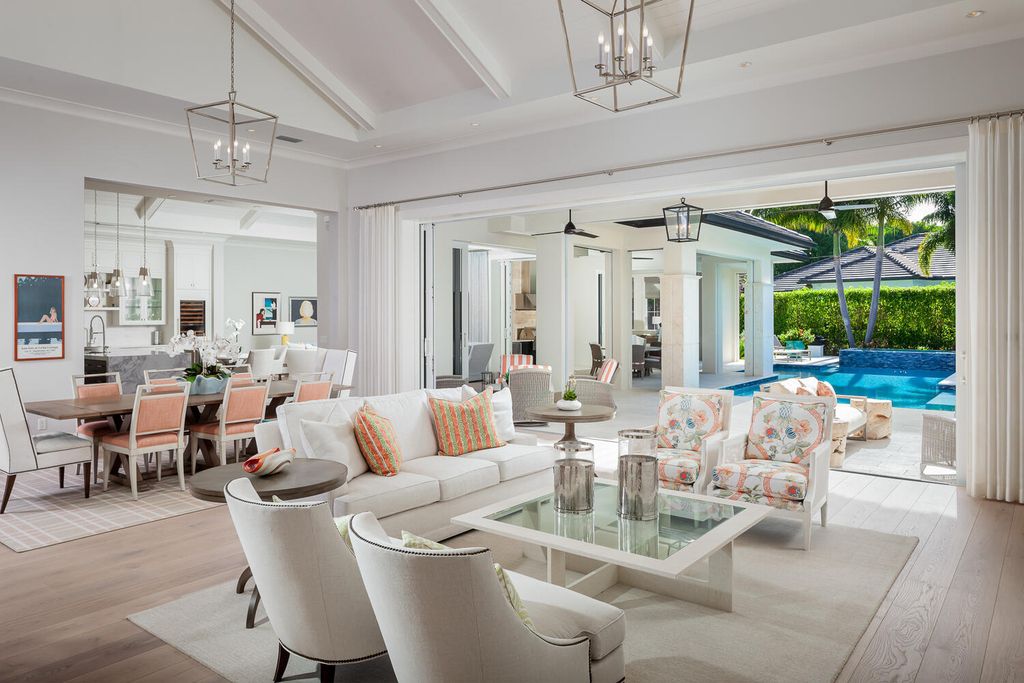 The Naples Home is a spectacular residence offers West Indies-styled architecture offers multiple entertaining areas now available for sale. This home located at 1582 Crayton Rd, Naples, Florida; offering 5 bedrooms and 5 bathrooms with over 5,100 square feet of living spaces.