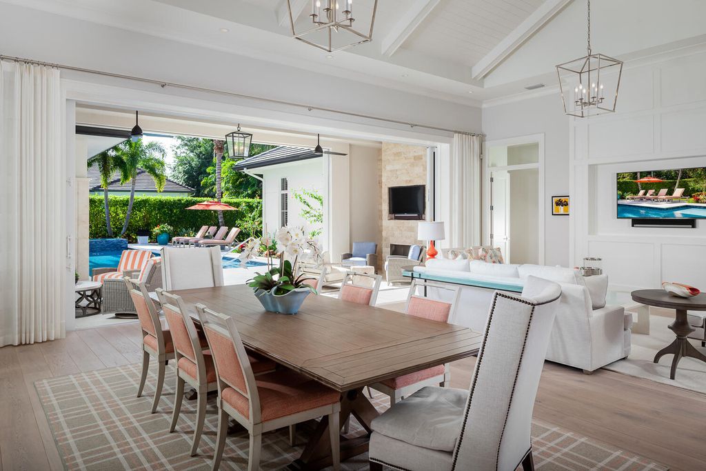 The Naples Home is a spectacular residence offers West Indies-styled architecture offers multiple entertaining areas now available for sale. This home located at 1582 Crayton Rd, Naples, Florida; offering 5 bedrooms and 5 bathrooms with over 5,100 square feet of living spaces.