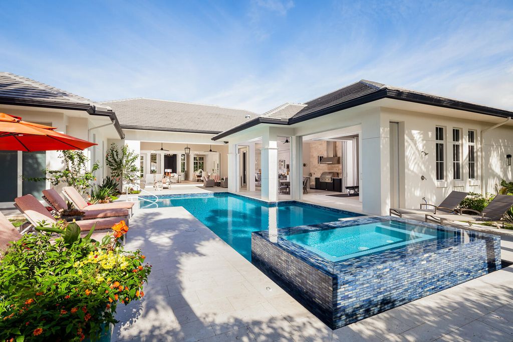 The Naples Home is a spectacular residence offers West Indies-styled architecture offers multiple entertaining areas now available for sale. This home located at 1582 Crayton Rd, Naples, Florida; offering 5 bedrooms and 5 bathrooms with over 5,100 square feet of living spaces.