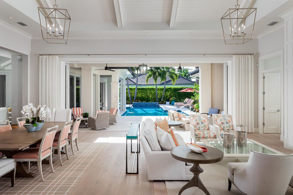 The Naples Home is a spectacular residence offers West Indies-styled architecture offers multiple entertaining areas now available for sale. This home located at 1582 Crayton Rd, Naples, Florida; offering 5 bedrooms and 5 bathrooms with over 5,100 square feet of living spaces.