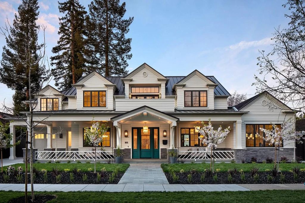 The New Construction Home in Palo Alto is an architecturally stunning Hamptons-style on a highly desired block now available for sale. This home located at 1975 Webster St, Palo Alto, California; offering 6 bedrooms and 6 bathrooms with over 6,000 square feet of living spaces.