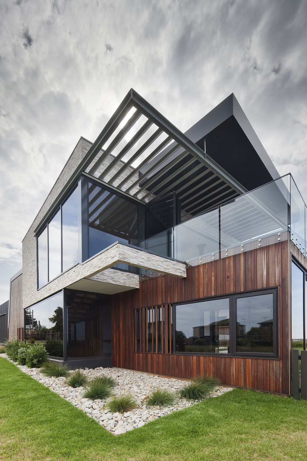 Sharp and Textural design of Rhyll in Australia by Jarchitecture Pty