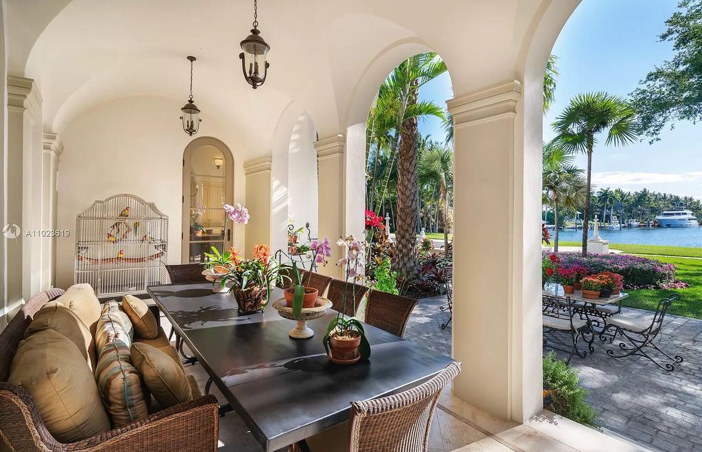 The Mediterranean Waterfront Mansion in Gables Estates is a luxurious home sits on 2.38 acres of lavish landscaping now available for sale. This home located at 8901 Arvida Ln, Coral Gables, Florida; offering 6 bedrooms and 13 bathrooms with over 12,900 square feet of living spaces.