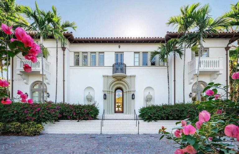 Exceptional Mediterranean Waterfront Mansion in Gables Estates